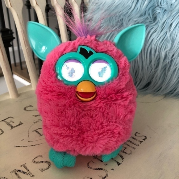 2012 Cotton Candy Furby, Pink Furby, Works well. - Picture 7 of 9